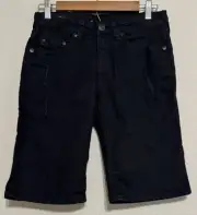 NEW True Religion Black Jean Shorts Boys 16 Geno Relaxed Slim