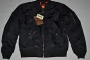 AUTHENTIC Schott NYC MA-1 FLIGHT 9628 Jacket BLACK ALL SIZES NEW ALL SIZES
