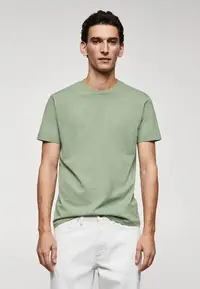 在飛比找ZALORA購物網優惠-Basic Cotton Stretch T-Shirt