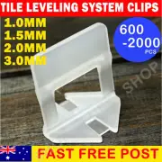 600/2000X Tile Leveling System Clips Kit Levelling Spacer Tiling Tool Wall Floor