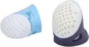 Sewing Thimble, 2 Sizes Silicone Thimble Finger Tips, Non Slip Household Sewing Quilting Craft DIY Tool for Paper Sorting, Page Turning, Hand Sewing, Money Counting, Guitar Playing