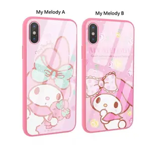 ［多比特］x-doria Sanrio iPhone X Kitty Melody kiki 9H玻璃手機殼 保護殼