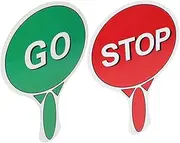 LALAFINA Handheld Signs Classroom Judging Board Light Stop Game School Voting Paddle Kindergarten Traffic Safety Education
