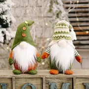 2 Pack Christmas Gnomes Plush Doll Decor for The Home Indoor Spring Decorations