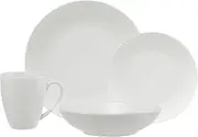 [Maxwell & Williams] White Basics Fitzrovia Coupe Dinner Set Gift Boxed (Set of 16)
