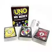 NO MERCY UNO - Classic Colour and Number Matching Card Game Indoor Family Party