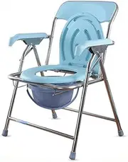 Z&y GLAa Bedside Commode,Toilet Chair Portable, Lightweight, Folding 3 in 1 Toilet Chair with Wide Seat Comfortable Durable
