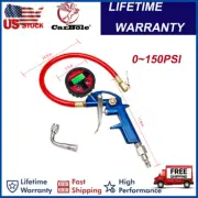 Digital Tire Inflator with Pressure Gauge 150 PSI Air Chuck for Truck/ Car/ Bike