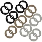 9 Pack Bra Strap Clips Back Anti-Slip Slip-on Holder Buckles Cleavage Control