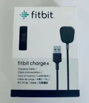 Fitbit Charge 4 USB Charging Cable Black FB172RCC New