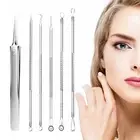 6pcs Pimple Blackhead Remover Tool Kit Comedone Acne Zit Extractor Tools