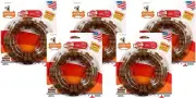 Nylabone DuraChew Textured Ring Flavor Medley Nylon Toy 50+ lb Dogs - 5 Pack