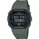 CASIO G-SHOCK 軍事風格200米計時錶/綠/DW-5610SU-3