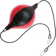 VINTORKY 1Set Elastic Boxing Training Ball Durable Agility Reflex Ball for Home Fitness Includes Inflator Inflation Needle Hooks for Workout and Hand Eye Coordination Black
