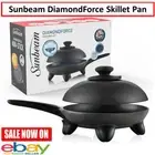Sunbeam DiamondForce Skillet Electric Non-Stick Frying Pan with Lid Kitchen Cook