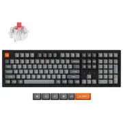 Keychron K10M-H1 K10 Max 100% QMK Fully Assembled (Hot-Swappable) RGB Backlight Super Red Wireless Mechanical Keyboard [K10M-H1]