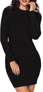 [LaSuiveur] Women's Christmas Santa Claus Print Pullover Flared A Line Dress