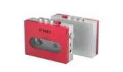 FiiO CP13 Portable Cassette Tape Player 3.5mm Earphone Jack (Red / Silver)