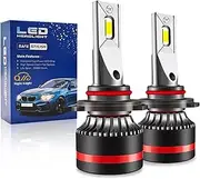 LED Headlight Bulbs, 20000 Lumens 300% Brighter, Low Beam LED Bulbs 6500K Cool White, Replacement for Halogen Bulb, High Performance Led Bulb, Pack of 2,9006