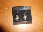 Vintage Southwest Western Sterling Silver Shell Earings