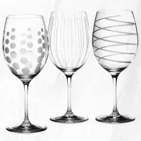 在飛比找momo購物網優惠-【CreativeTops】水晶玻璃紅酒杯 紋飾685ml(