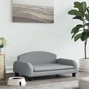 Pet Sofa, Dog Sofa Dog Bed Dog Couch Dog Bed Light Grey 70x45x30 cm Fabric
