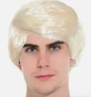 Barbie Movie Ken Doll Blonde Short Mens Costume Wig