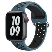 Apple Watch IWatch Band Silicone Strap-Cyan & Black