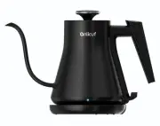 Gooseneck Electric Kettle 0.8L - Matte Black Tea Kettle with Auto Shut Off, B...