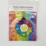 Takashi Murakami Rainbow Prism Ms. Flower Rubber Keychain Keyring Charm