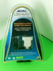 Accell UltraAV DisplayPort to DVI Single-Link Adapter 24K Gold Plated