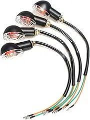 CHILDWEET 4Pcs Motorcycle Cornering Lamps Turn Signal Lights for Enhanced Night Safety Durable Mini Turn Off Vehicle Indicators