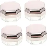 MOTHNUR 4pcs Powder Box Pantry Organiser Remover Dispenser Lids Gloss Sifter Toiletries Triangle Powder Puff Moisturizer Blush Cocoa Toothpaste Cosmetic Organiser Blusher Bottle As Golden