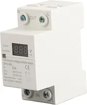 Undervoltage Protector, Automatic Recovery Overvoltage Undervoltage Protect Device, DIN Rail Mount Protector for Home Office Appliance