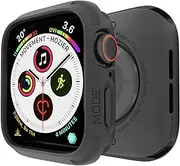 [elkson] Compatible with Apple Watch 40mm Bumper Case, Quattro Series Rugged Case for Apple Watch SE and iWatch Series SE2 6 5 4, Military Grade Durable Protective Cover, Flexible Shock Proof, Black