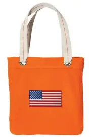 USA Tote Bag Shopper Fully LINED - WELL MADE 100% COTTON CANVAS!