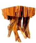 Teakwood Side Table Root Wood Stool Teak Solid Tree Trunk Table