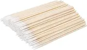 500 PCS Disposable Micro Applicators Brush,Cotton Swabs Pointed Tip, Tattoo Permanent Supplies, Makeup Cosmetic Applicator Sticks (Wood)