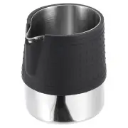 Milk Frothing Pitcher, 12oz / 350ml Milk Frother Cup Jug, Black