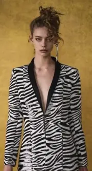 NEW Sass & Bide Never Explain Sequin Animal Print Jacket AU/UK Size 8 BNWT