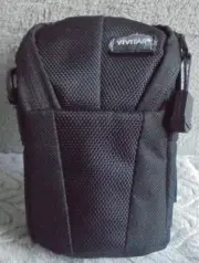 Vivitar S Point and Shoot Camera Bag Canvas Black Small
