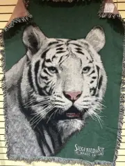 Siegfried & Roy Tapestry Throw Tiger Face 51x68