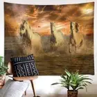 Gallop Through Sea Horses 3D Wall Hang Cloth Tapestry Fabric Decorations Decor