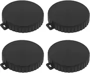 Briny River 4Pcs Camera Lens Cap Silicone Protective Case Dust Cover Protection Cap Compatible with Osmo Action 5pro 4 3 Black 3.5x3.9x0.7cm