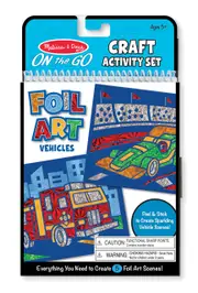 Melissa & Doug on the go - foil art vehicles