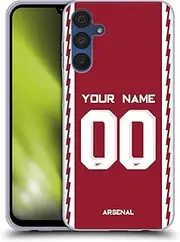 Head Case Designs Officially Licensed Custom Customised Personalised Arsenal FC Home 2022/23 Kit Gel Case [Military Grade Protection] Compatible with Samsung Galaxy A15