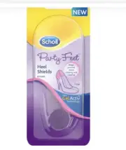 NEW Scholl Party Feet Gel Heel Sheilds - Prevent Shoes Rubbing 1 PAIR -Free Post