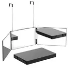 New 3-Way Mirror with LED, Telescopic Hanger for Personal Makeup & Grooming