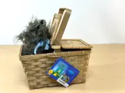 Toto in Basket The Wizard Of Oz Dorothy Costume Accessory Plush Rubie's Deluxe