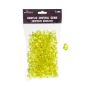 Mega Crafts - 1/2 Pound Acrylic Decorative Ice Rock Cubes - Gold